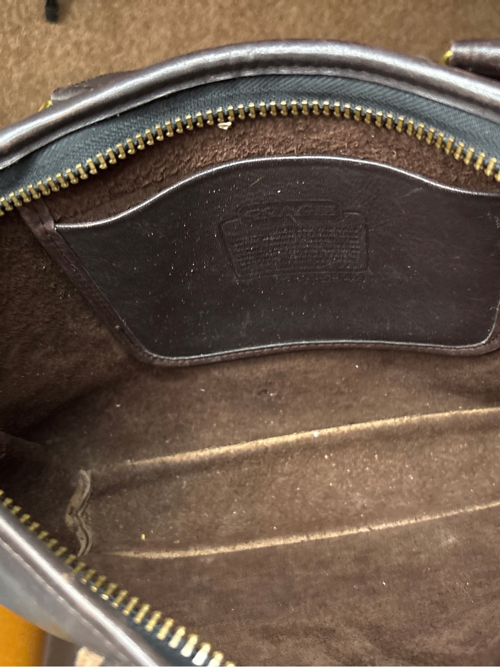 VINTAGE COACH BROWN LEATHER BONNIE CASHIN SLIM SATCHEL too Handel mocha brown - Picture 8 of 12